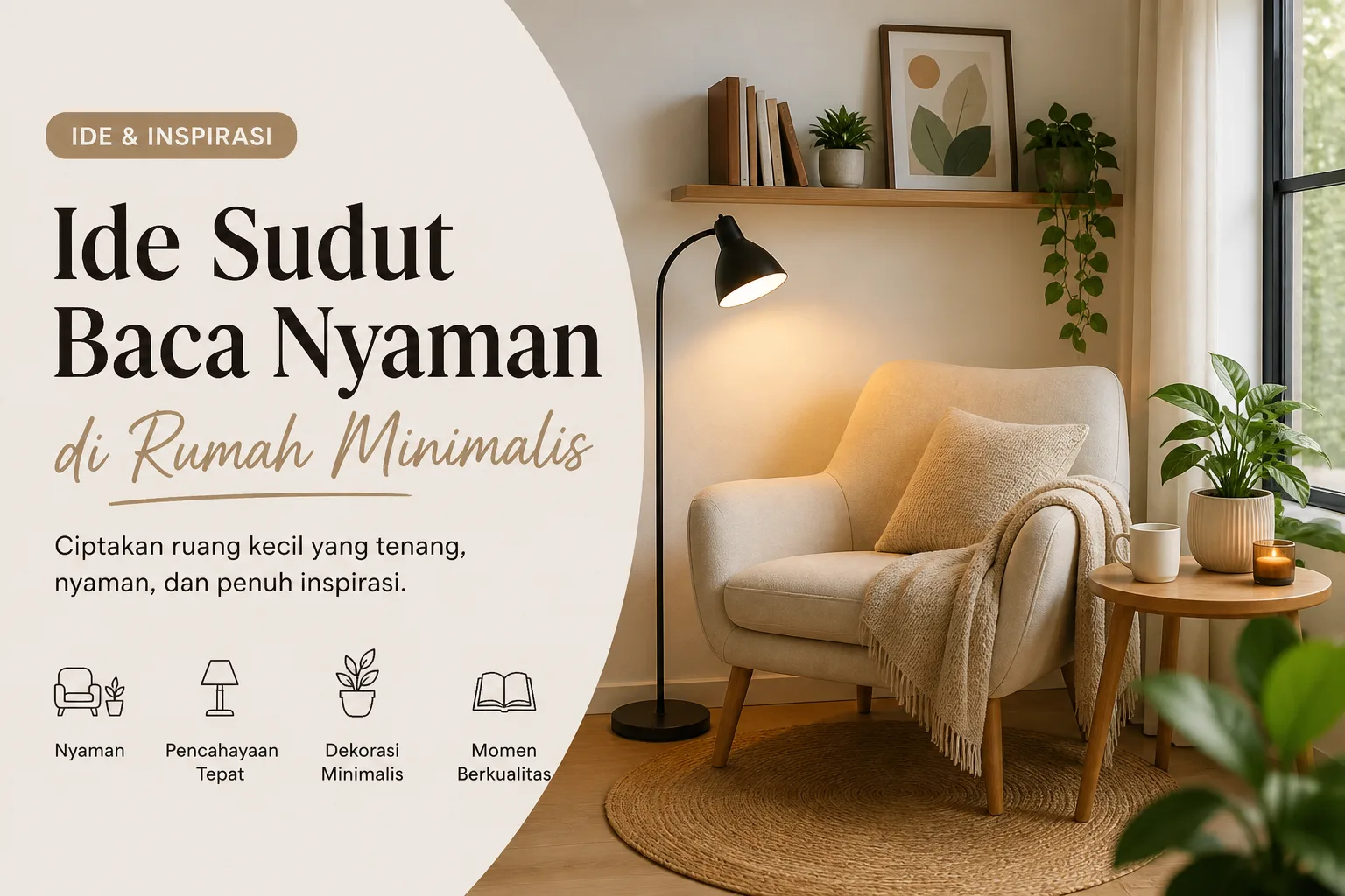 Ide Sudut Baca Nyaman di Rumah Minimalis